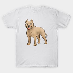 Dog - American Staffordshire Terrier - Cropped Fawn T-Shirt